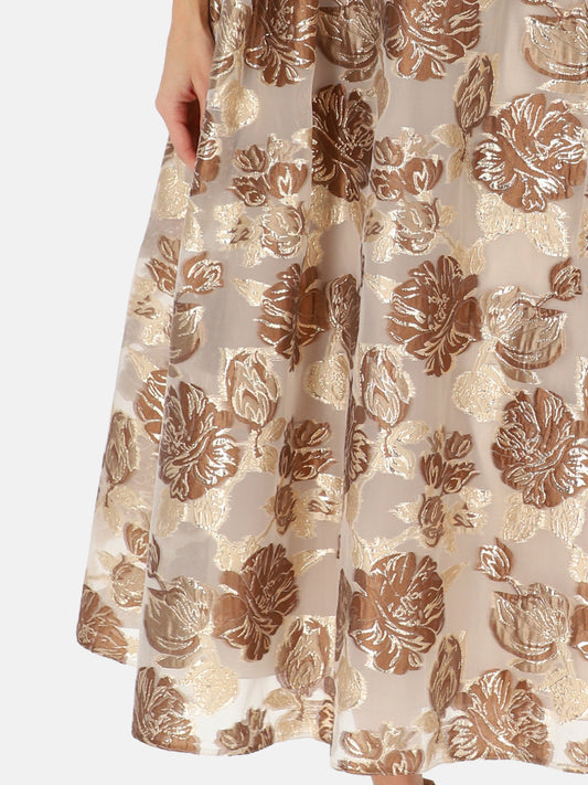 Elegancka sukienka midi w kwiaty L'AF Bet