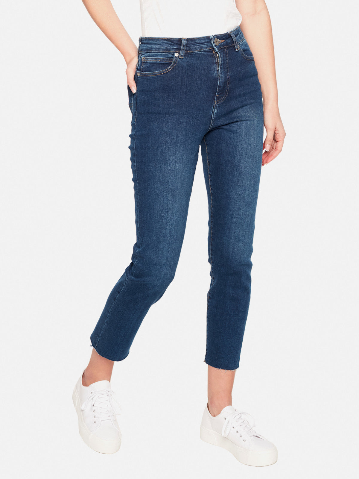 Niebieskie jeansy damskie L'AF Carli