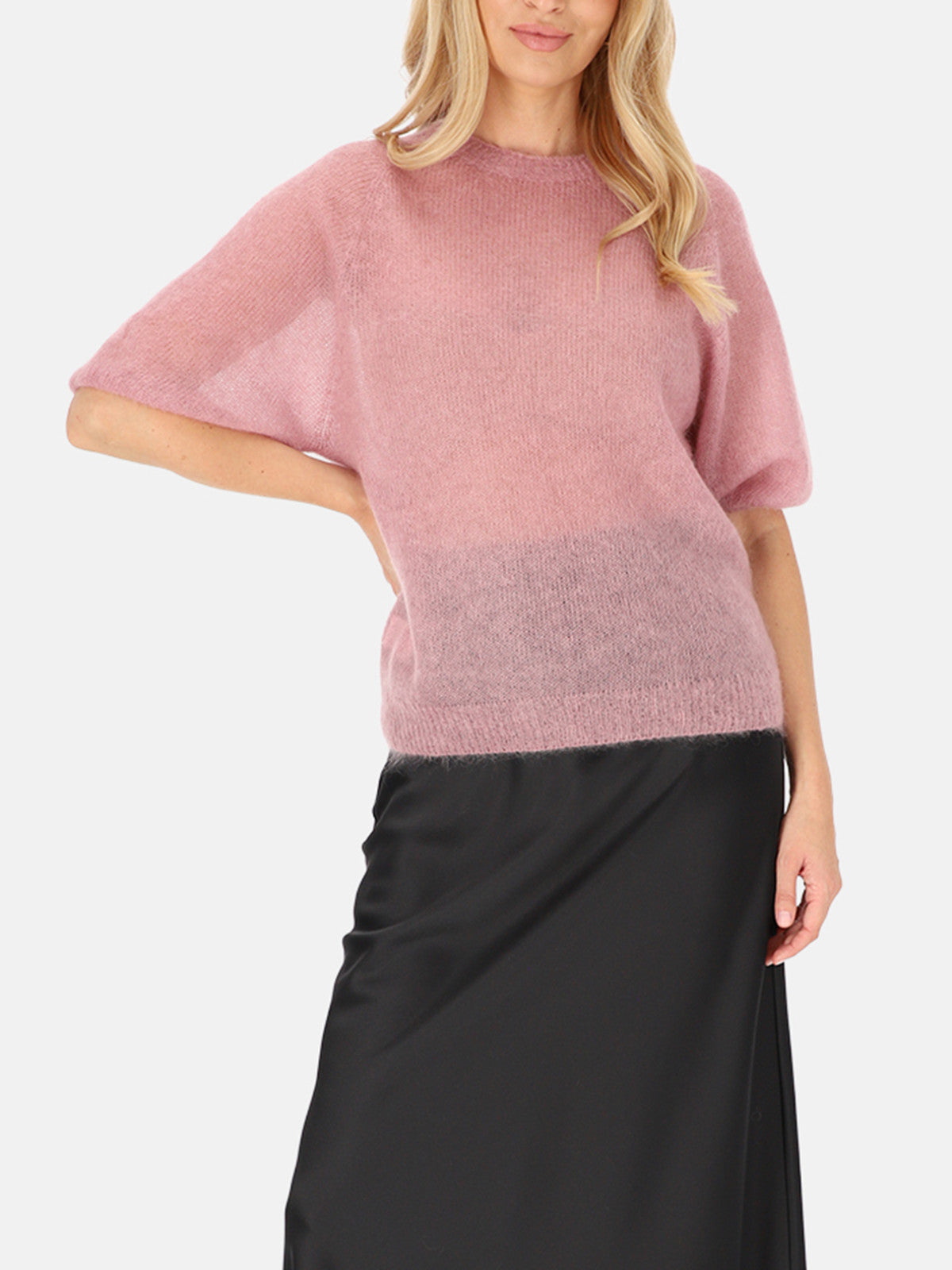 Różowy sweter moherowy damski L'AF Era