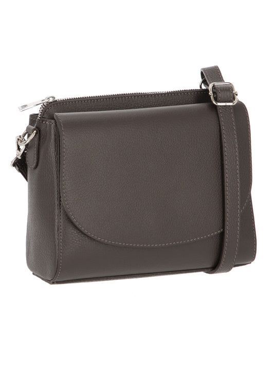 Brązowa skórzana torebka damska crossbody L’AF