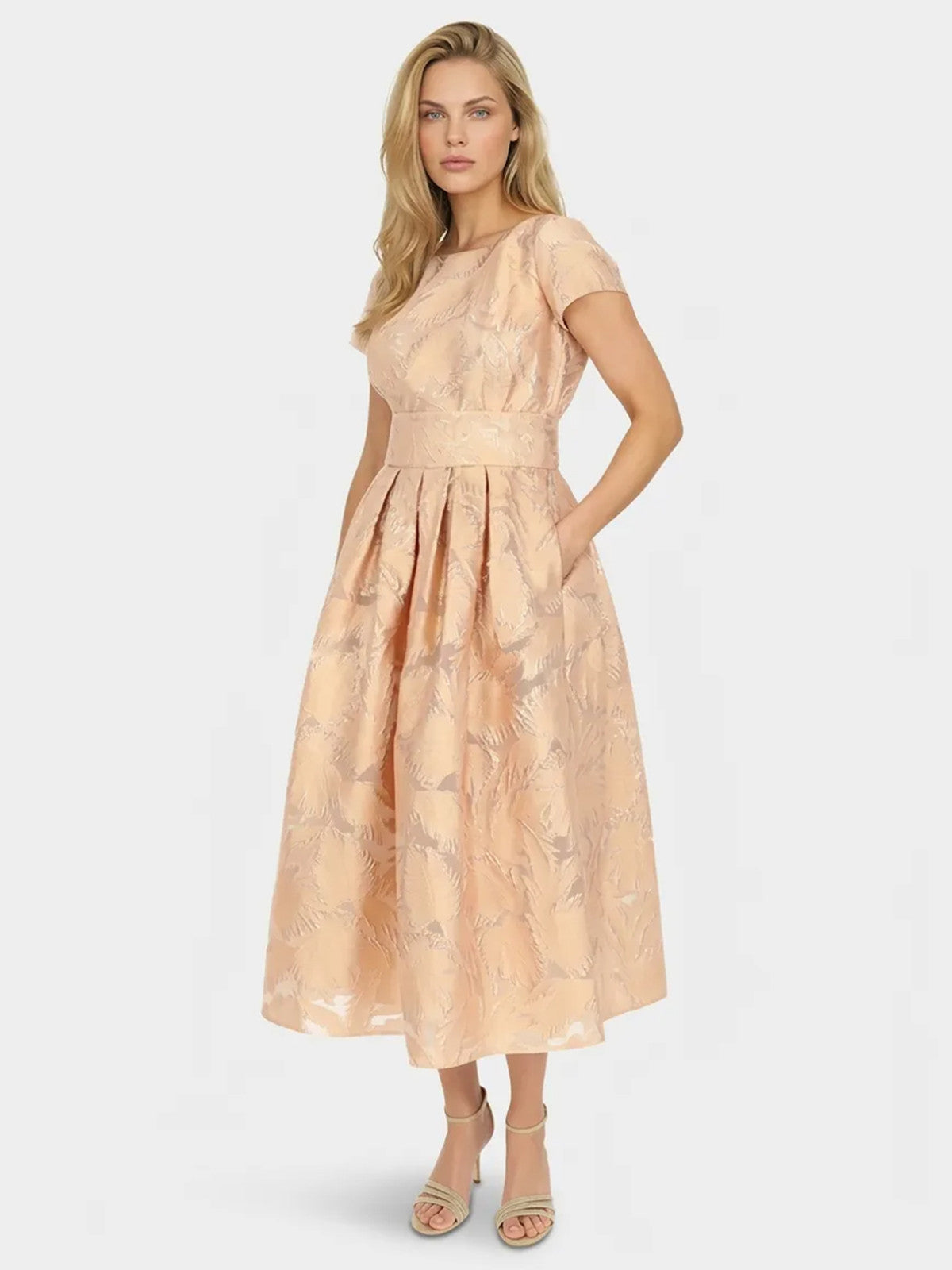Elegancka wizytowa sukienka midi L'AF Gween