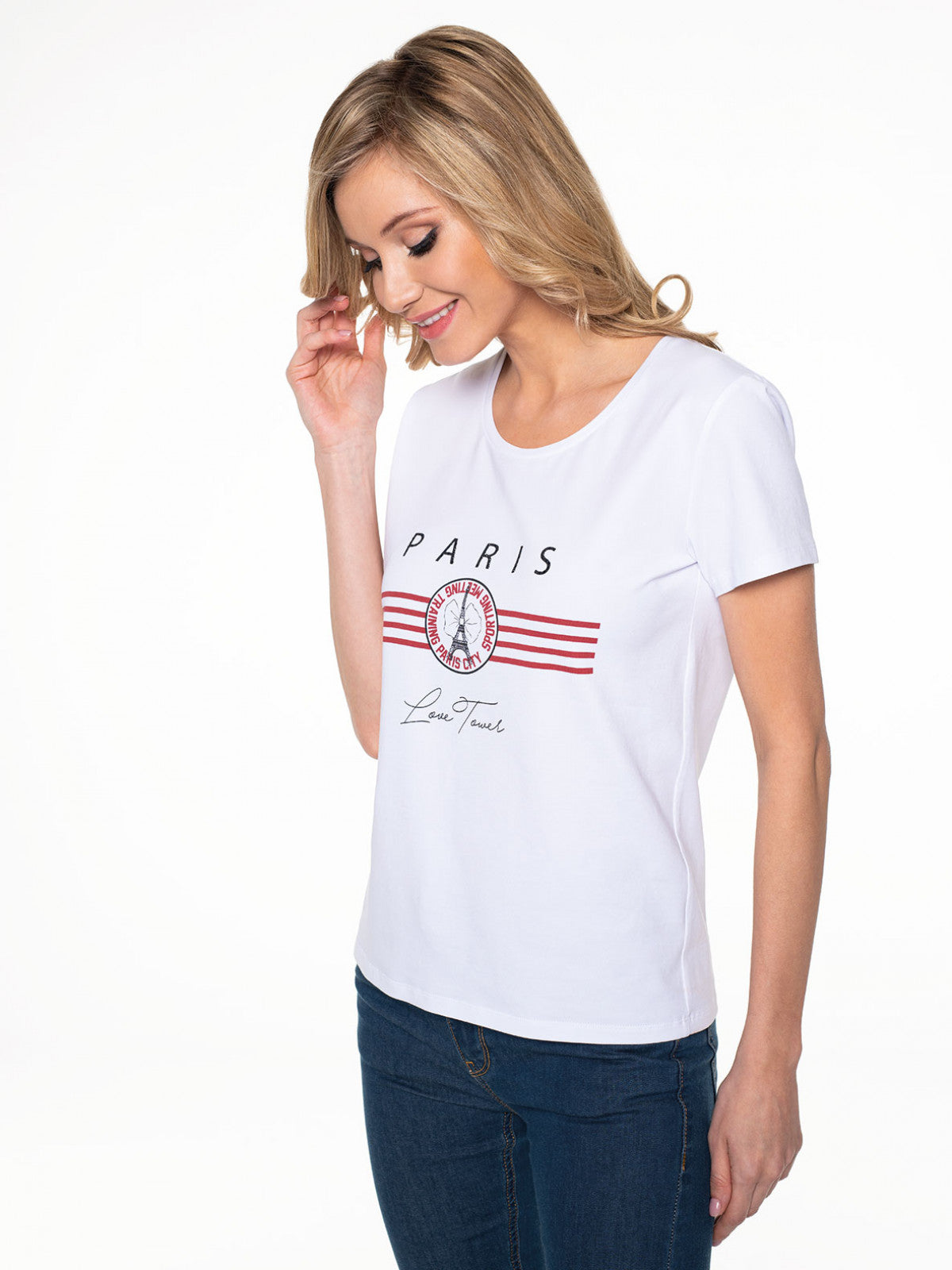 T-shirt z nadrukiem L'AF Parisa