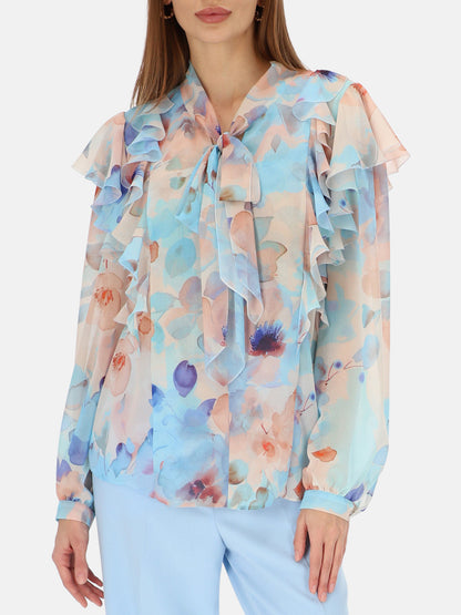 Elegancka bluzka damska w kwiaty L’AF Arleta