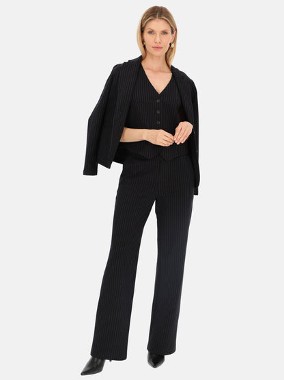 Czarna marynarka damska w paski Red Button Blazer