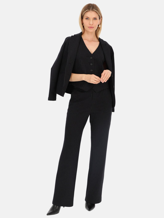 Czarna marynarka damska w paski Red Button Blazer