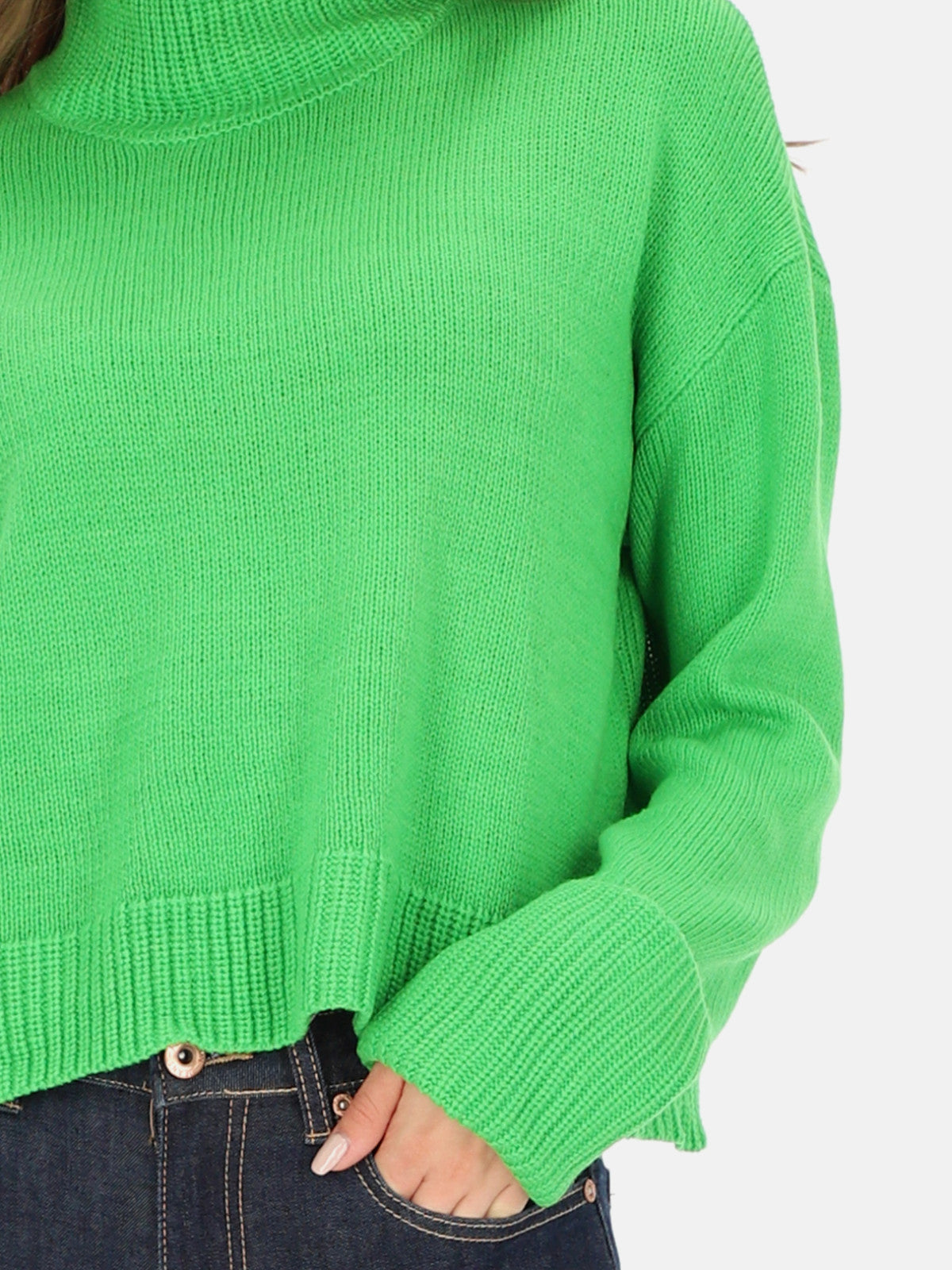 Sweter oversize damski ze stójką Eye For Fashion Roca
