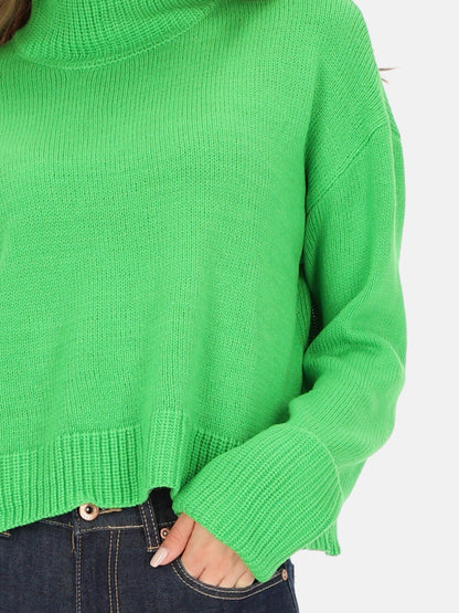 Sweter oversize damski ze stójką Eye For Fashion Roca