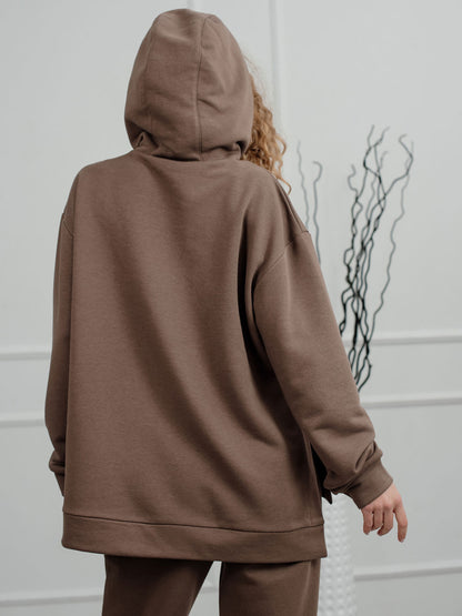 Bluza z kieszenią i rozcięciami Azuri