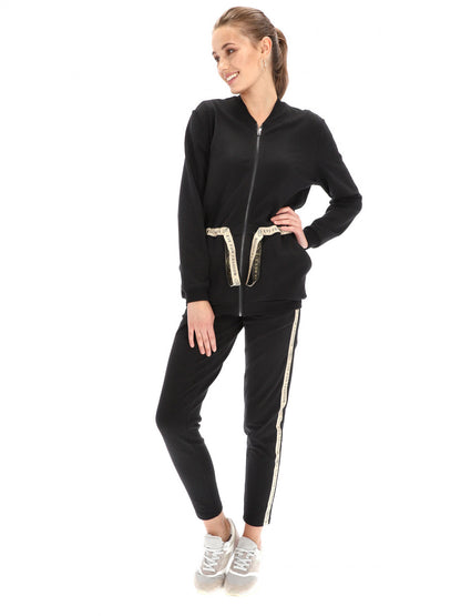 Rozpinana bluza ze ściągaczem w talii Eye For Fashion Maren