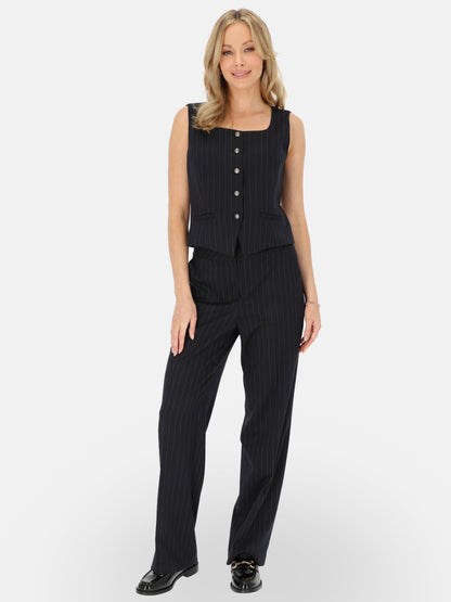 Kamizelka damska garniturowa pinstripe Potis & Verso Wella