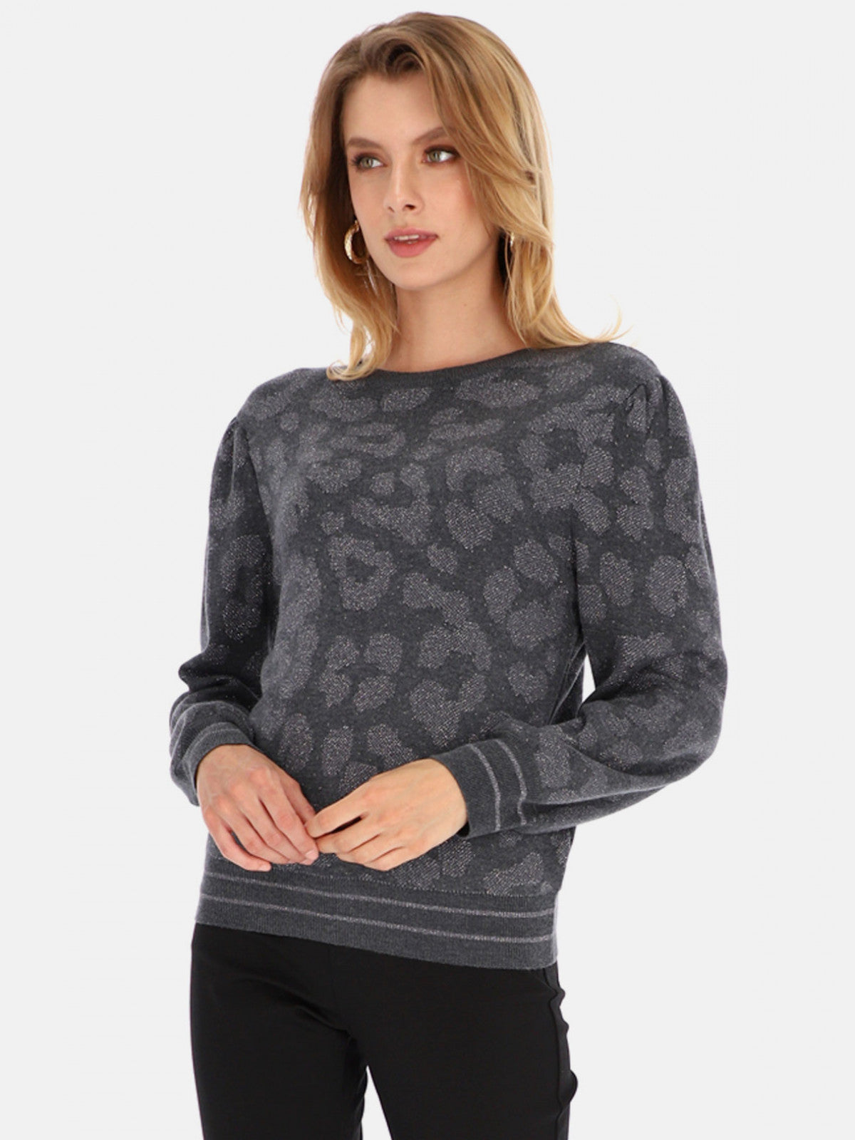 Sweter z połyskującą nicią Smashed Lemon