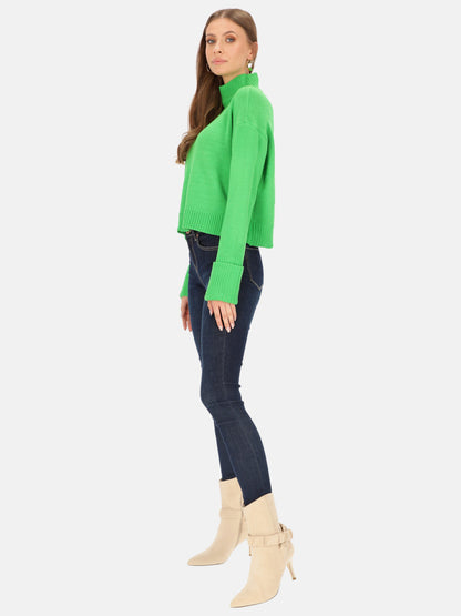 Sweter oversize damski ze stójką Eye For Fashion Roca