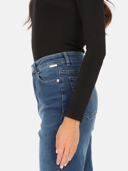 Niebieskie jeansy damskie L'AF Carli