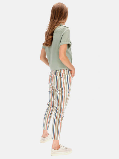 Casualowe spodnie damskie w paski Red Button Lulu