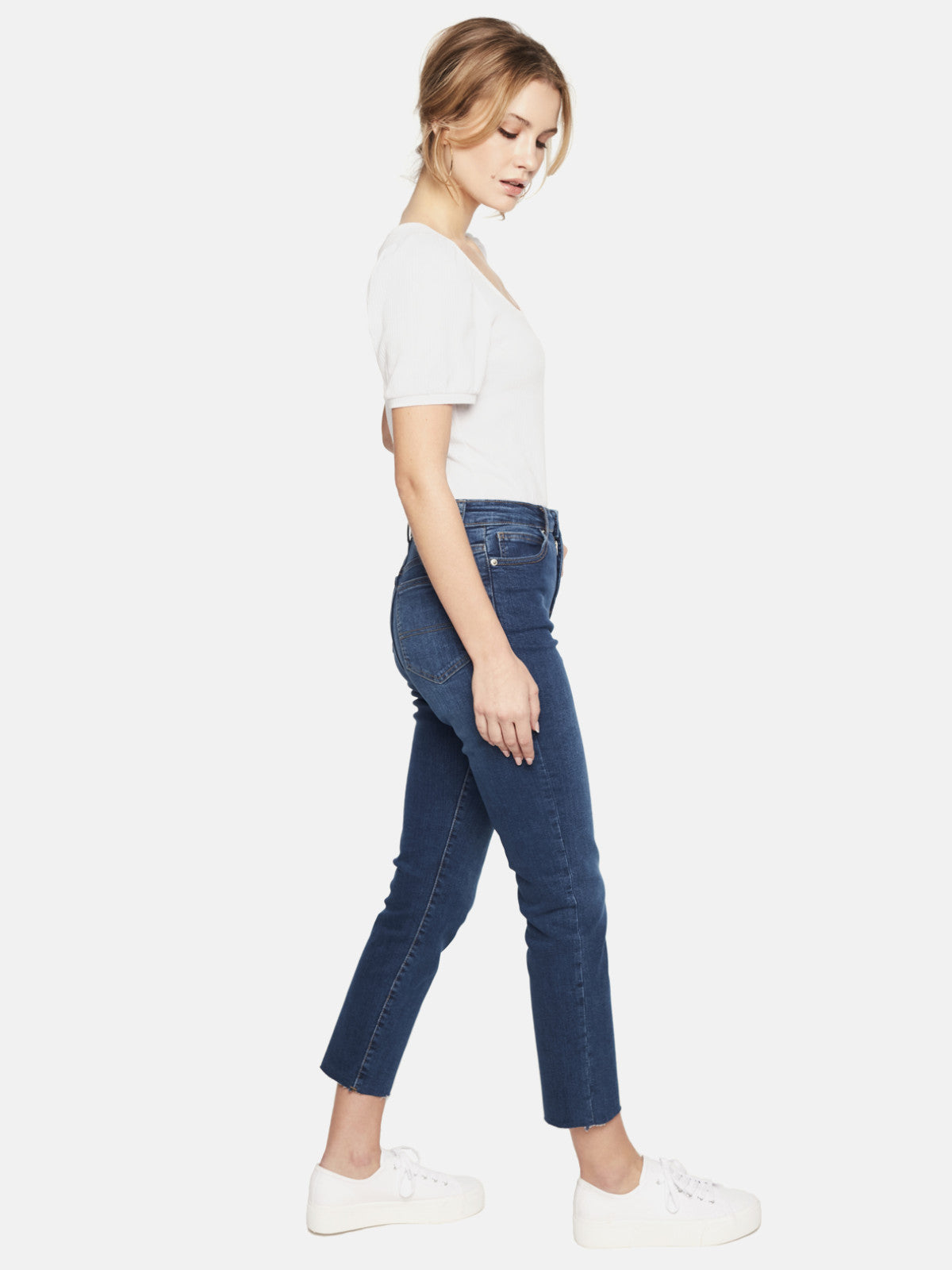 Niebieskie jeansy damskie L'AF Carli
