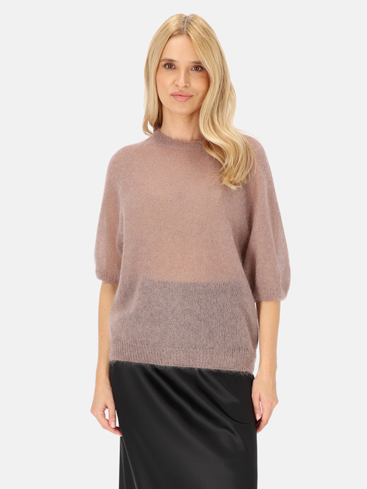 Beżowy sweter moherowy damski L'AF Era