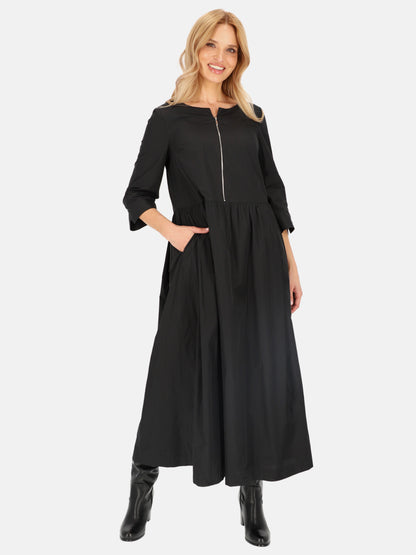 Czarna sukienka maxi odcinana w pasie L'AF Wanda