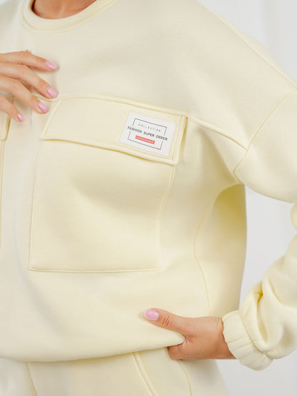 Luźna bluza z dużymi kieszeniami Azuri