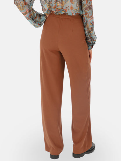 Brązowe spodnie damskie wide-leg L’AF Lorin