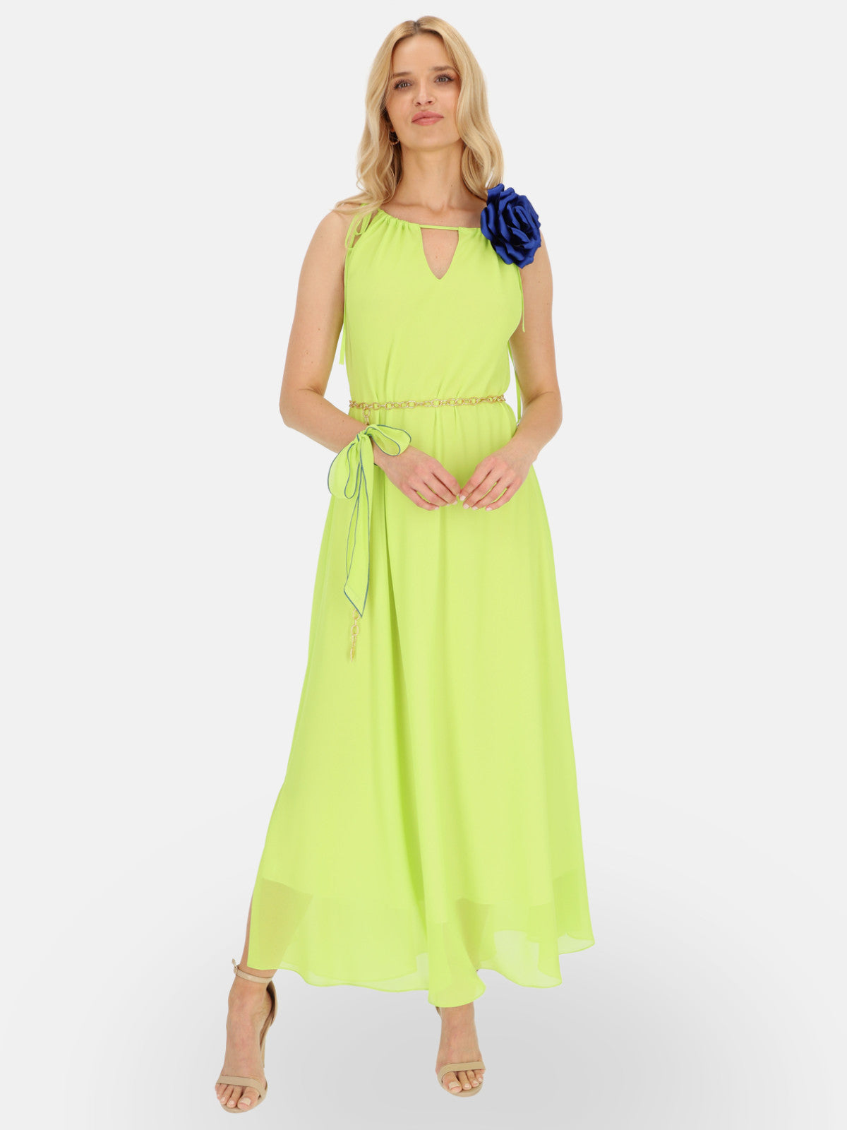 Elegancka sukienka maxi z szarfą L’AF Vega