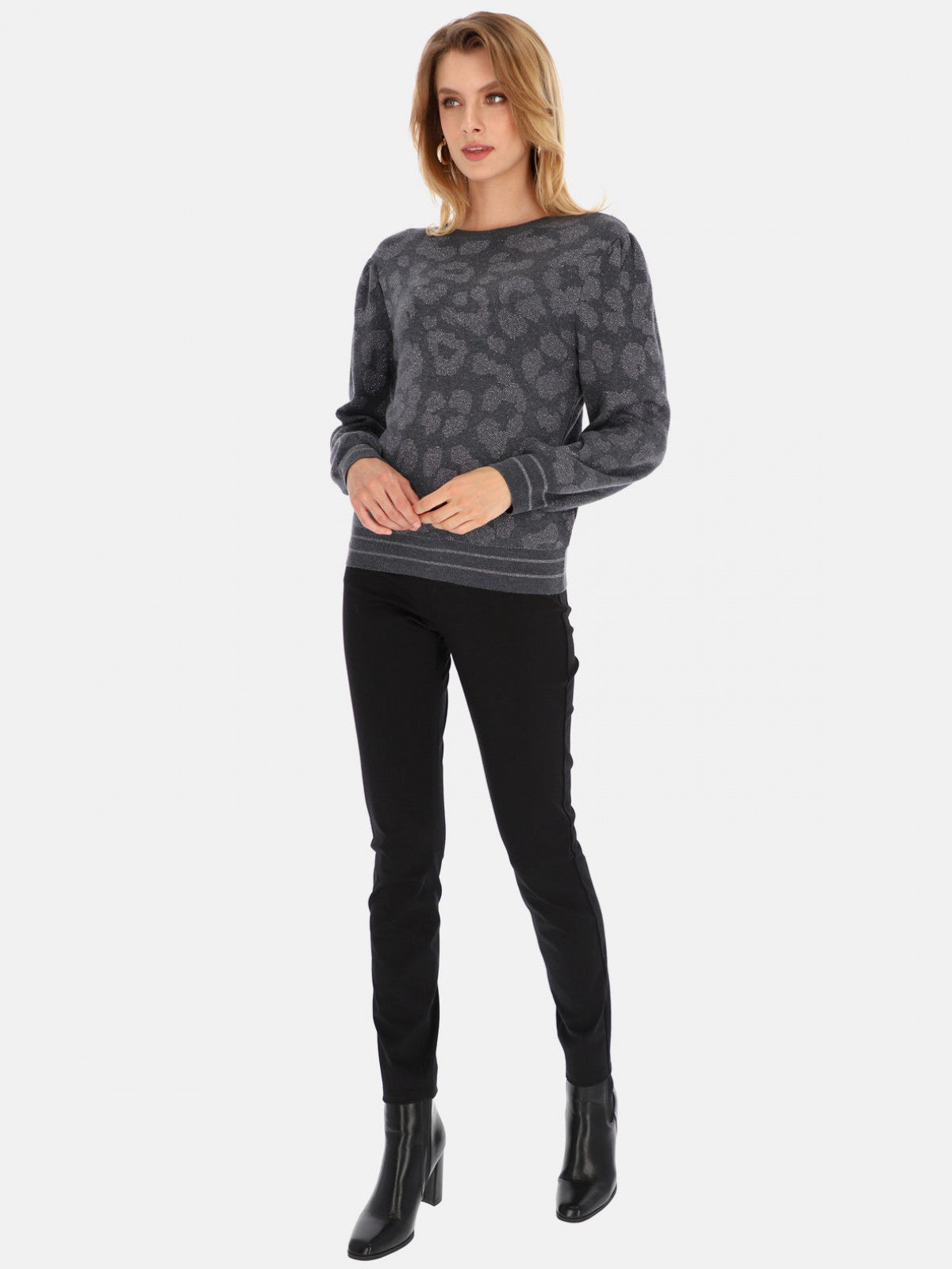 Sweter z połyskującą nicią Smashed Lemon
