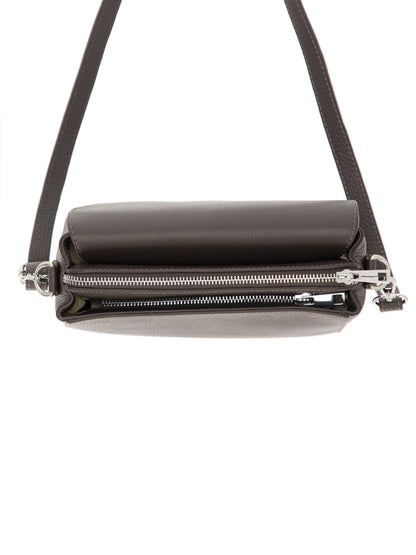 Brązowa skórzana torebka damska crossbody L’AF
