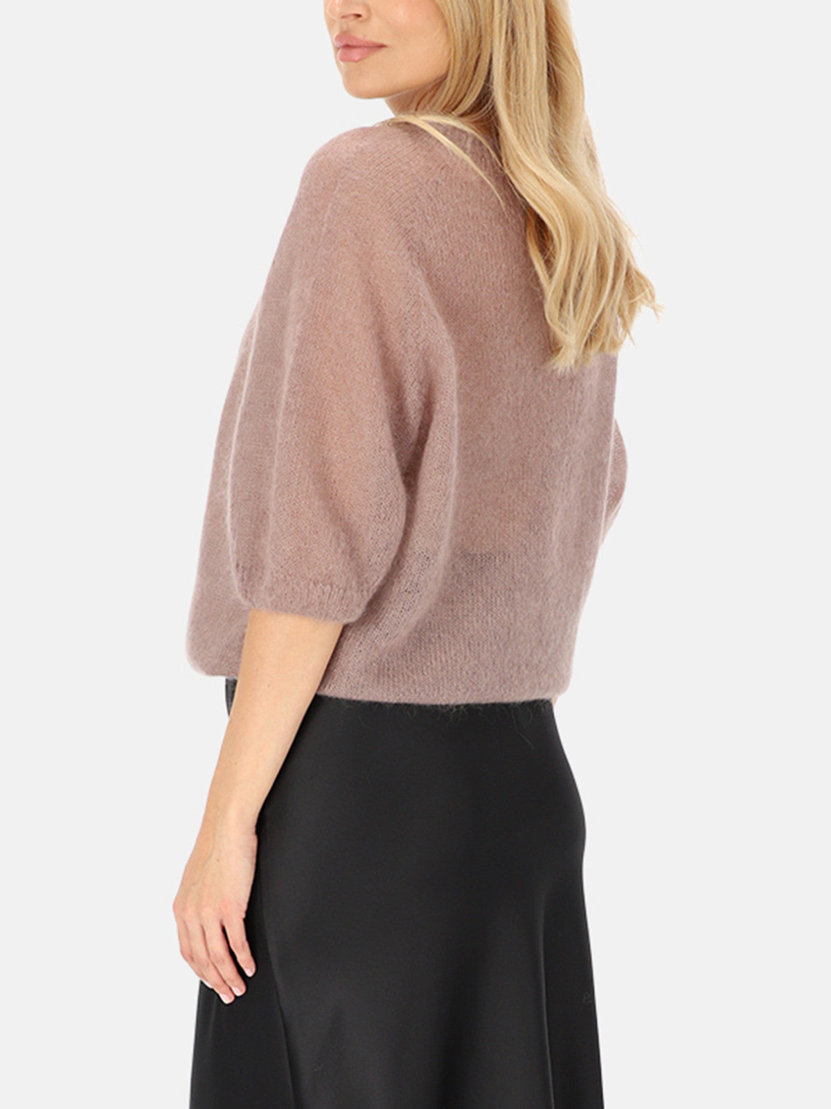 Beżowy sweter moherowy damski L'AF Era