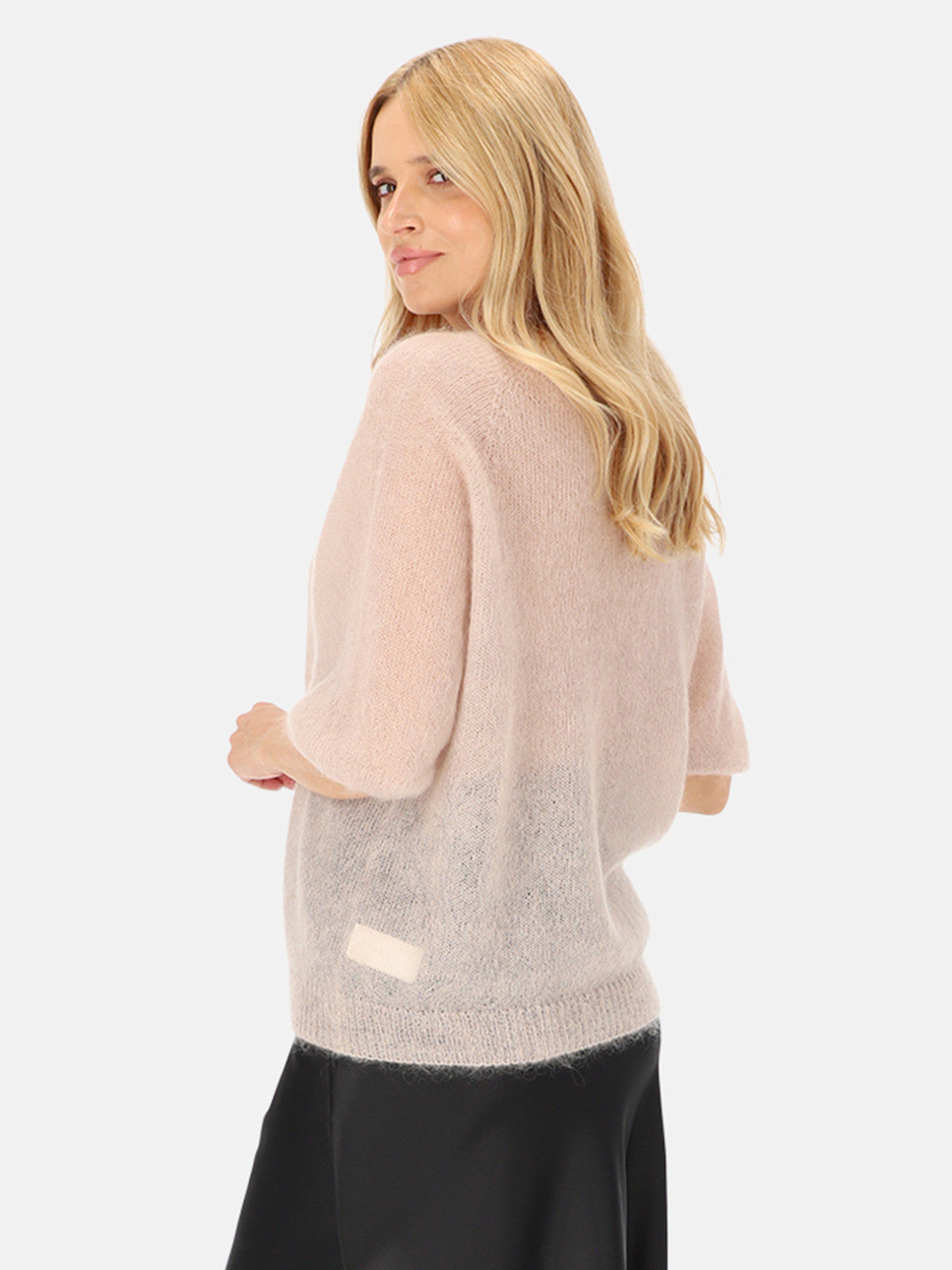 Beżowy sweter moherowy damski L'AF Era