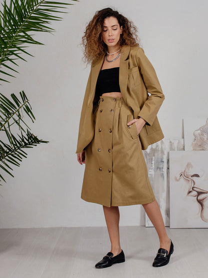 Bawełniana spódnica midi Azuri