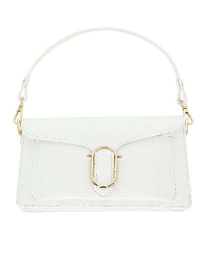 Elegancka torebka damska biała crossbody z klapą L’AF