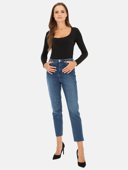 Niebieskie jeansy damskie L'AF Carli