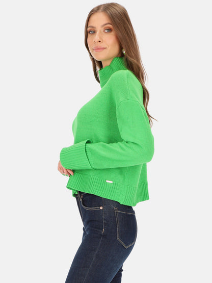 Sweter oversize damski ze stójką Eye For Fashion Roca