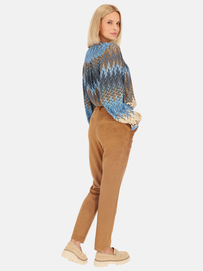 Wygodne spodnie damskie w kolorze camel Smashed Lemon 24597