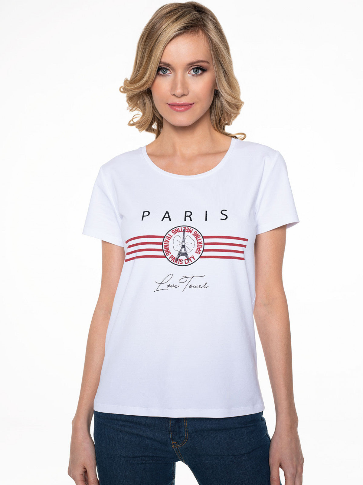 T-shirt z nadrukiem L'AF Parisa