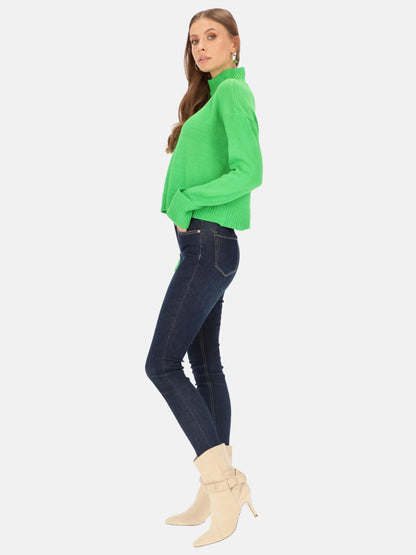 Sweter oversize damski ze stójką Eye For Fashion Roca
