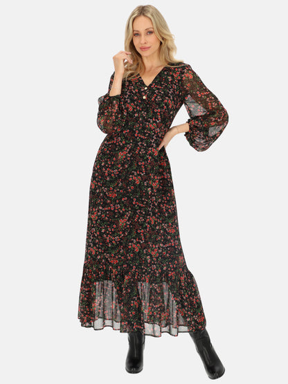 Zwiewna sukienka maxi w kwiaty L'AF Fera