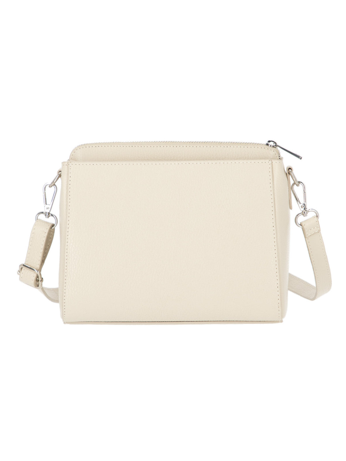 Kremowa skórzana torebka damska crossbody L’AF