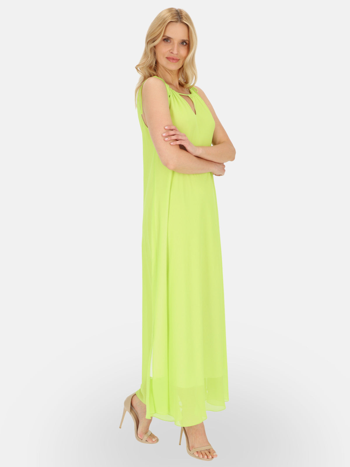 Elegancka sukienka maxi z szarfą L’AF Vega