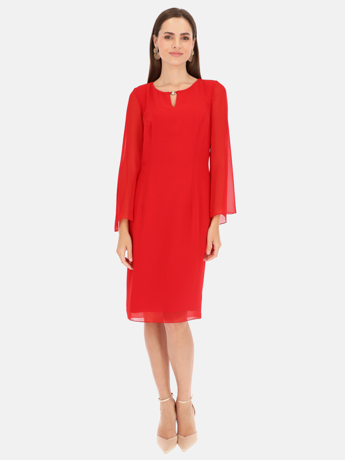 Elegancka sukienka z ozdobną łezką Potis & Verso Paula