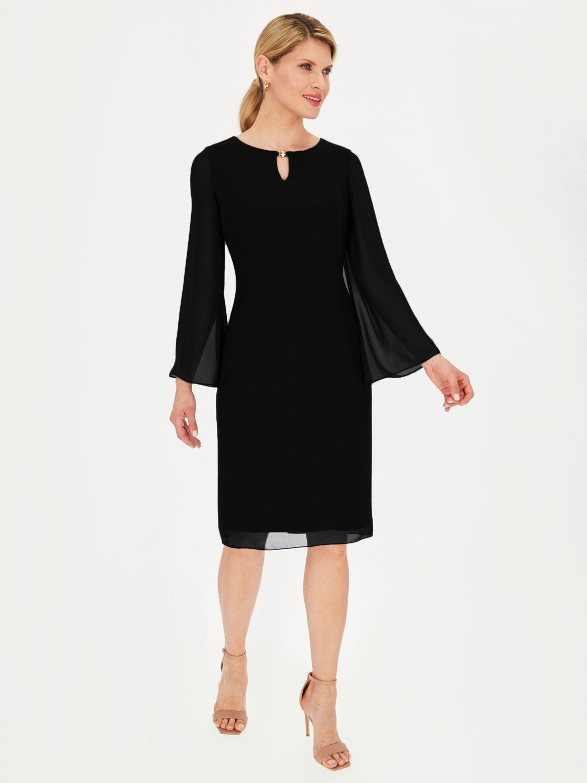 Elegancka sukienka z ozdobnym dekoltem Potis & Verso Gabriella
