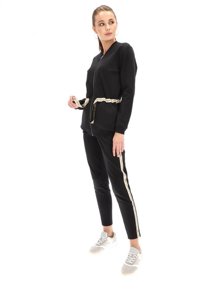 Rozpinana bluza ze ściągaczem w talii Eye For Fashion Maren