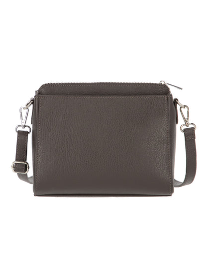 Brązowa skórzana torebka damska crossbody L’AF