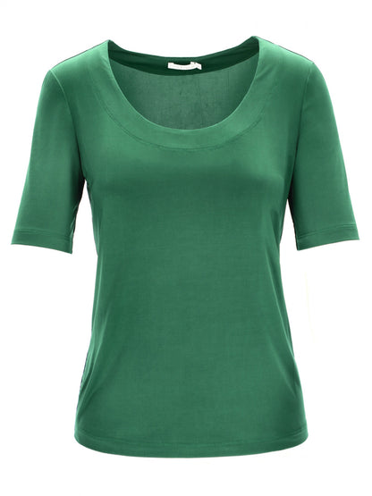 Zielony t-shirt damski Potis & Verso Lora