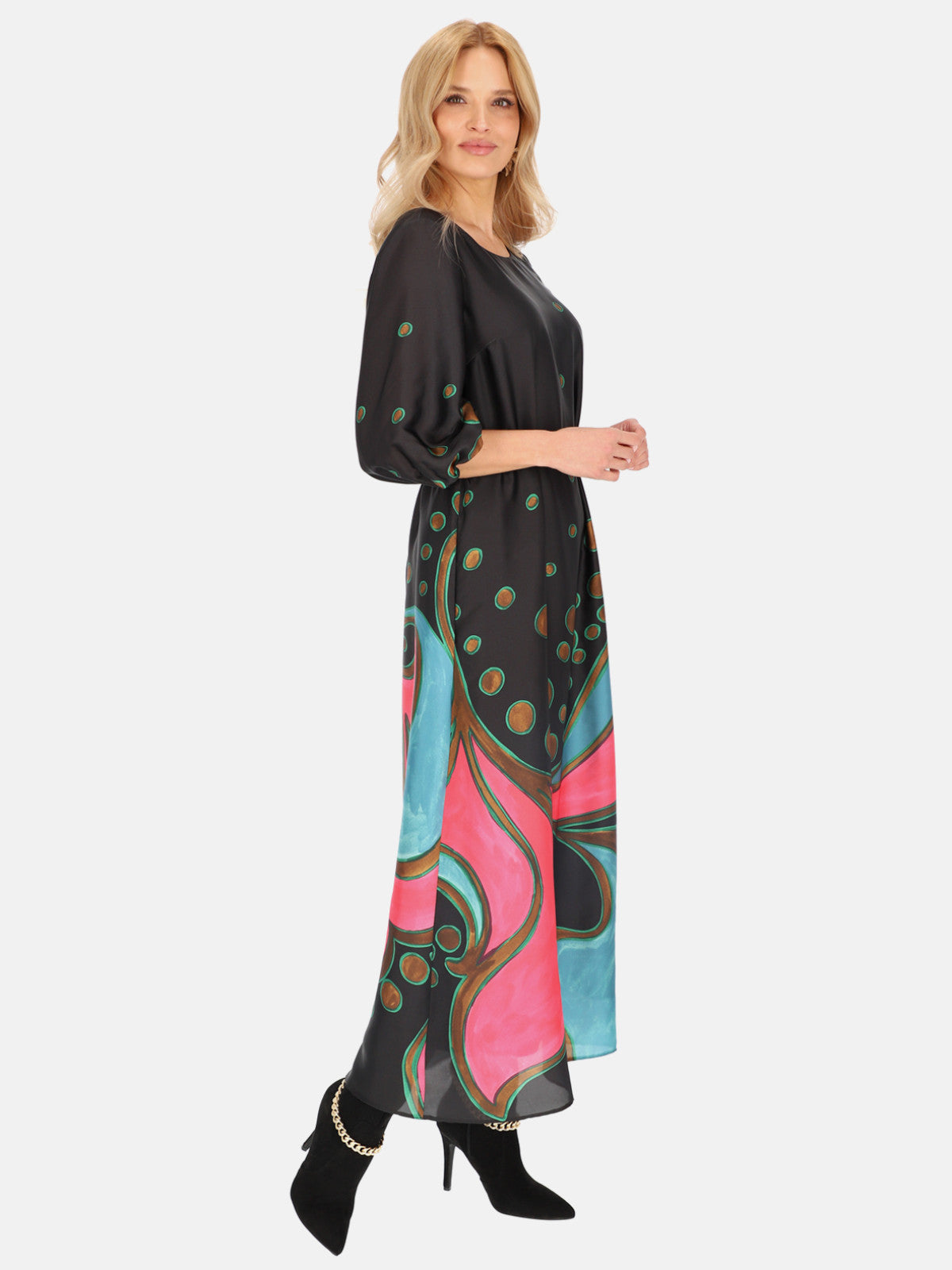 Sukienka maxi w kolorowe wzory L'AF Loretta