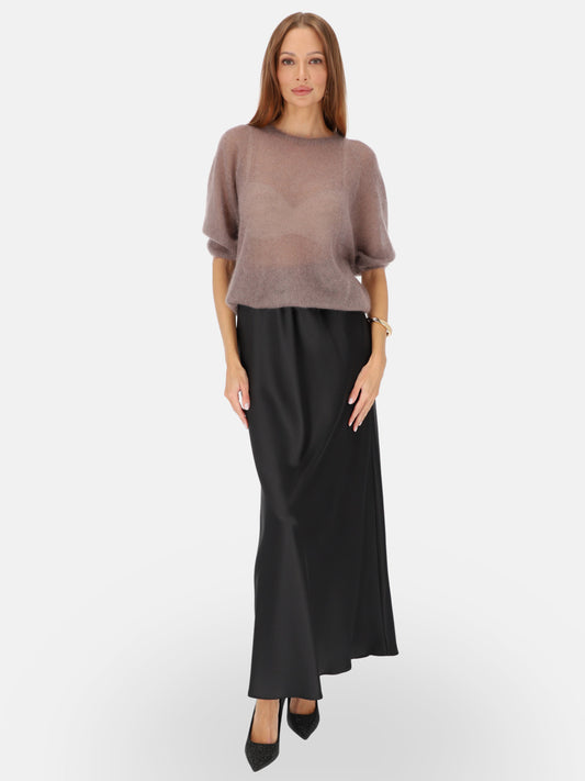 Beżowy sweter moherowy damski L'AF Era