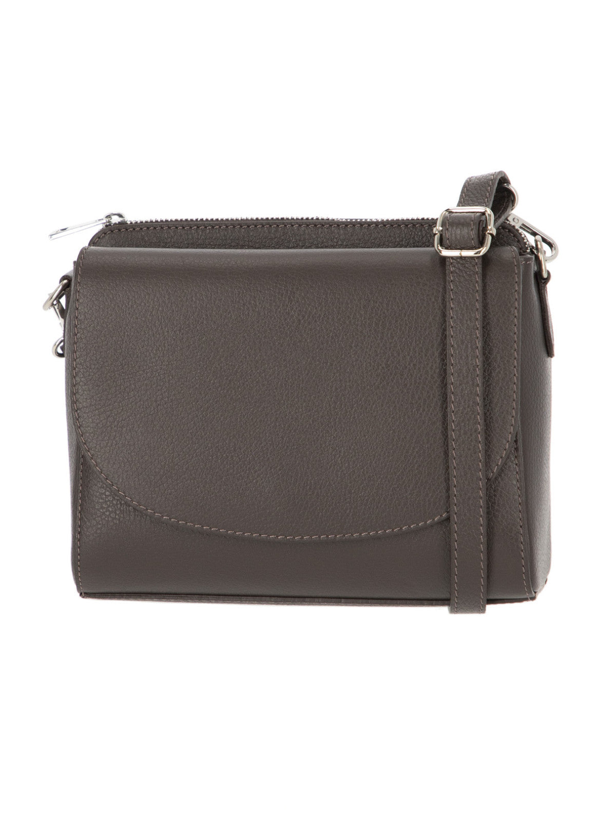 Brązowa skórzana torebka damska crossbody L’AF