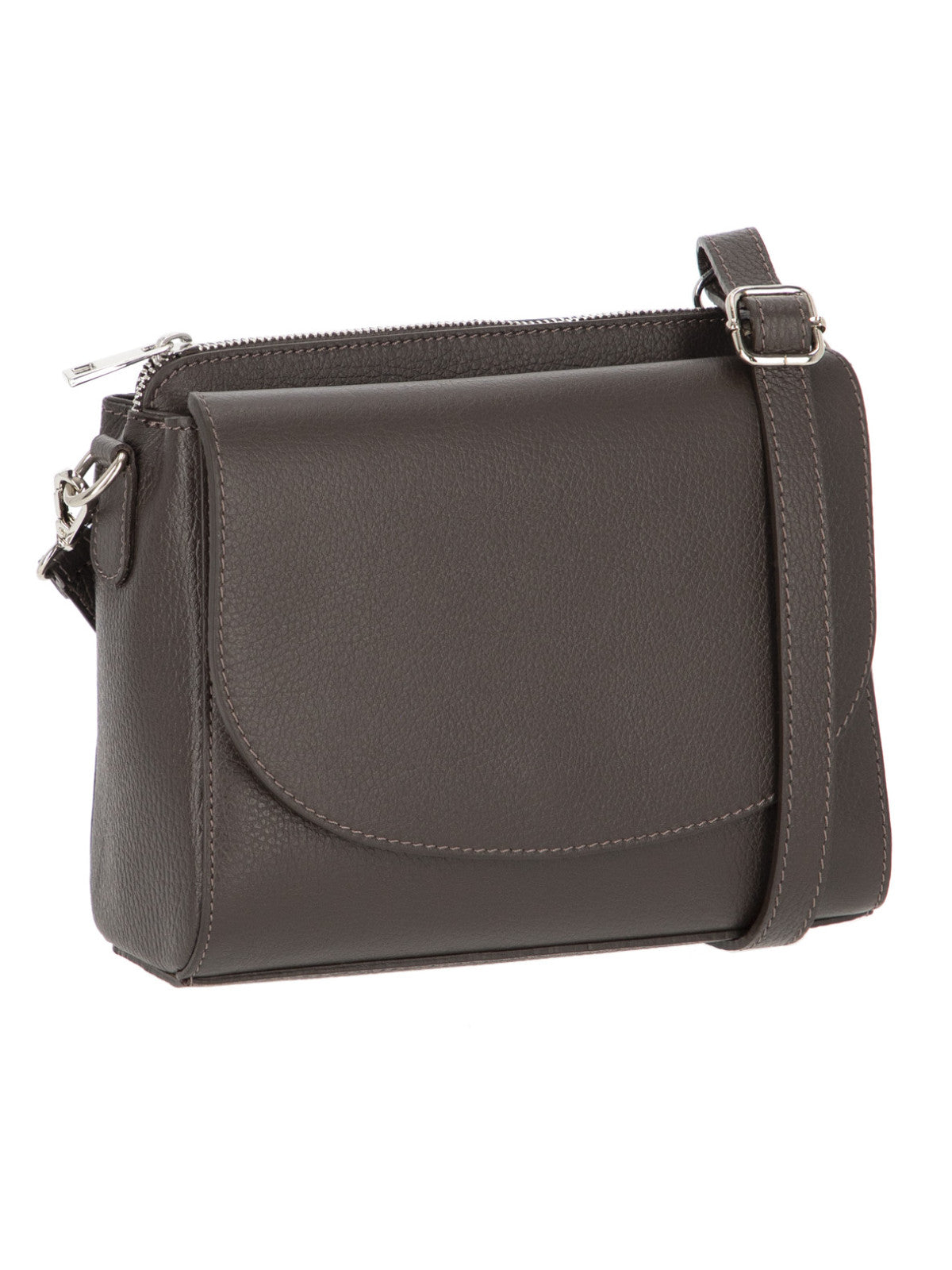Brązowa skórzana torebka damska crossbody L’AF