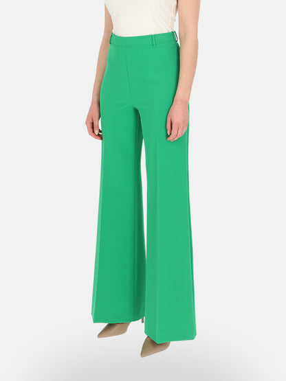 Zielone klasyczne spodnie damskie Eye For Fashion