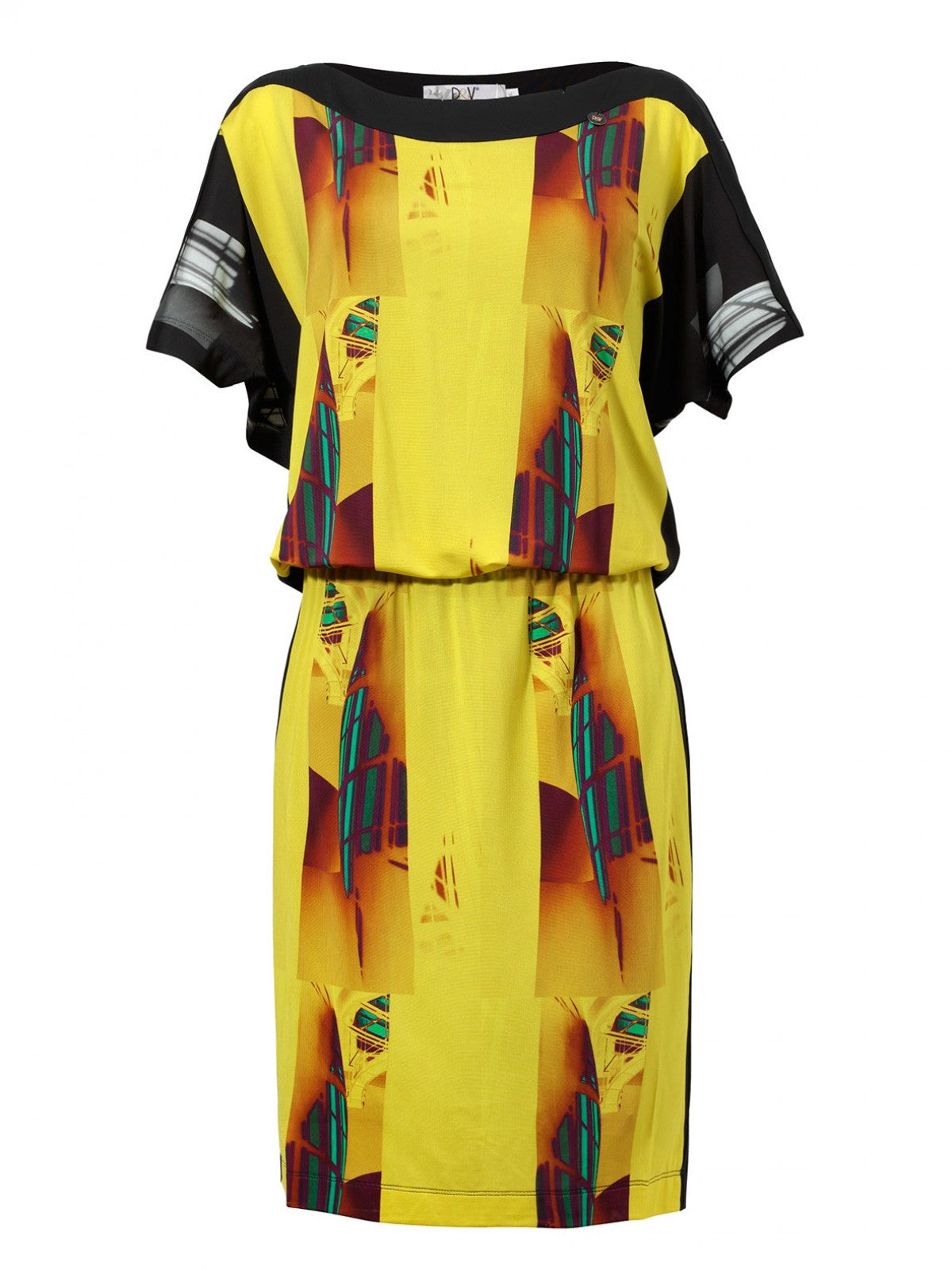 Sukienka w wielokolorowy print Nola