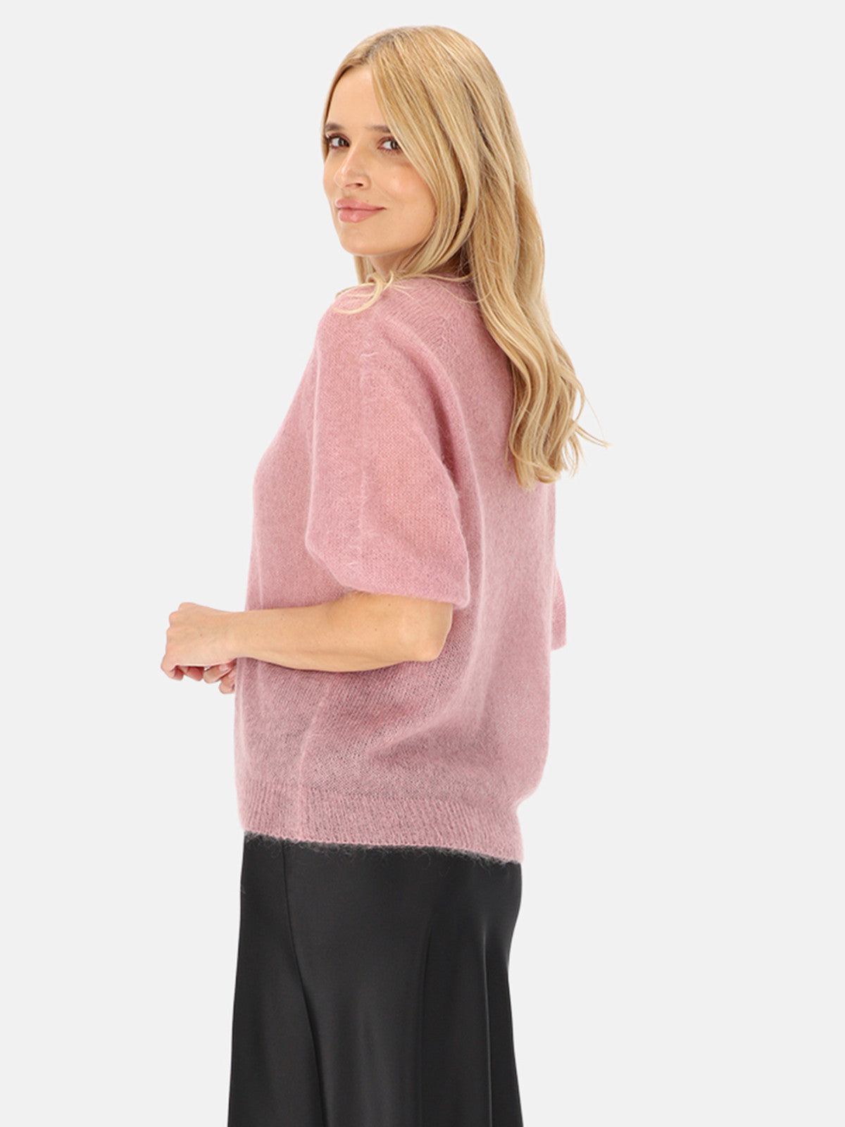 Różowy sweter moherowy damski L'AF Era